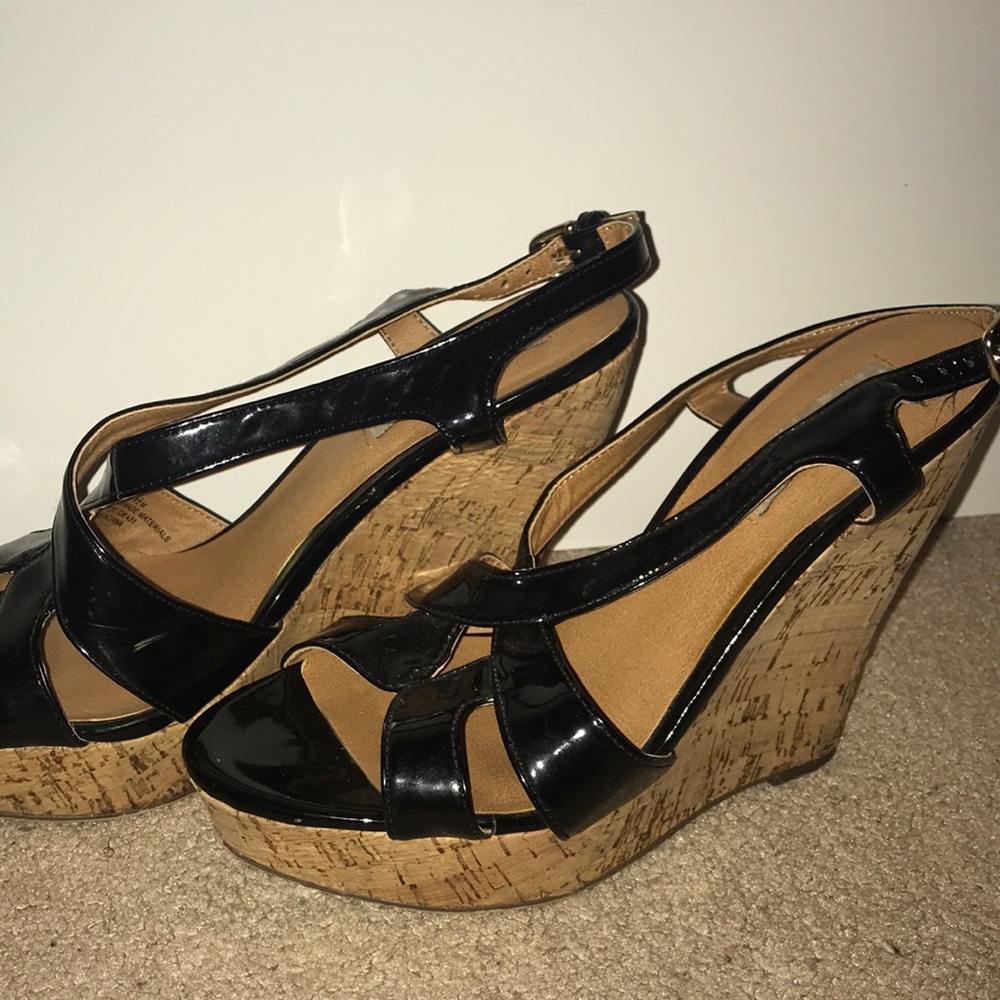 Black Steve Madden Wedges
